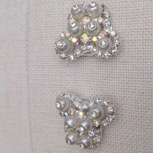 New Pearl & Butterfly Crystal Clips, Pins,  Broaches, SnapBack, For Lapels, Etc.